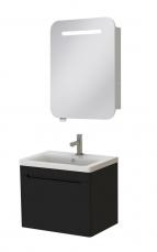 Комплект мебели для ванной Ювента Tivoli 65 чёрный