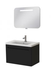 Комплект мебели для ванной Ювента Tivoli 80 чёрный