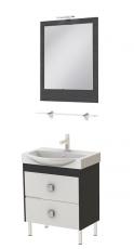 Комплект мебели для ванной Ювента Alessandria 65 Hasienda black