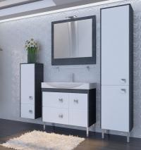 Комплект мебели для ванной Ювента Alessandria 85 Hasienda black