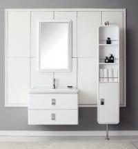 Комплект мебели для ванной комнаты Tessoro Nicole белый глянец