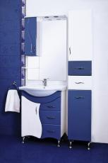 Комплект мебели для ванной Ювента Бриз 65 синий