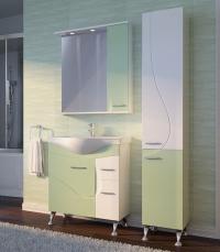 Комплект мебели для ванной Ювента Франческа 75 салатовый