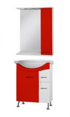 Комплект мебели для ванной Ювента Франческа 65 красный
