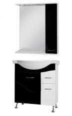 Комплект мебели для ванной Ювента Франческа 65 черный